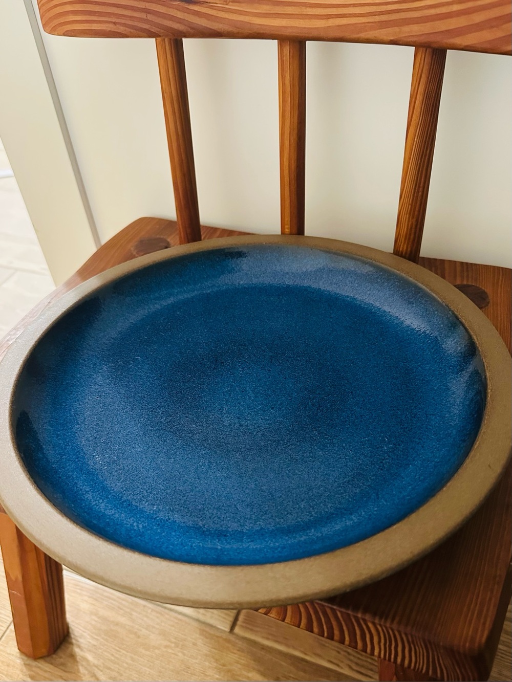Heath Ceramics Moonstone Rim Plate Blue